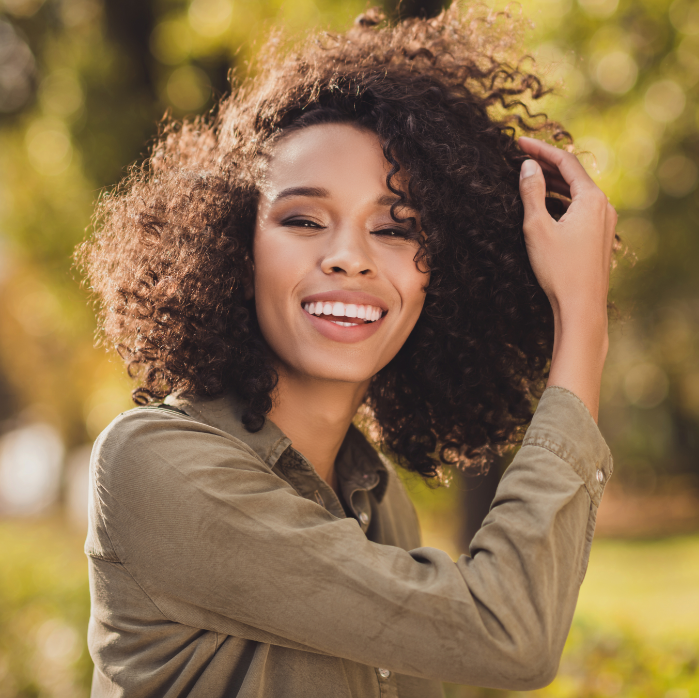 Smiling man in dental chair